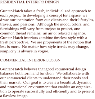 Gunter-Hatch Design Interior Design Services